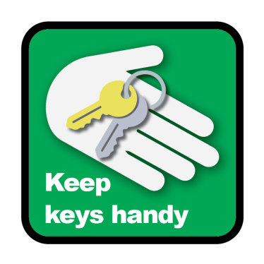 keep keys handy