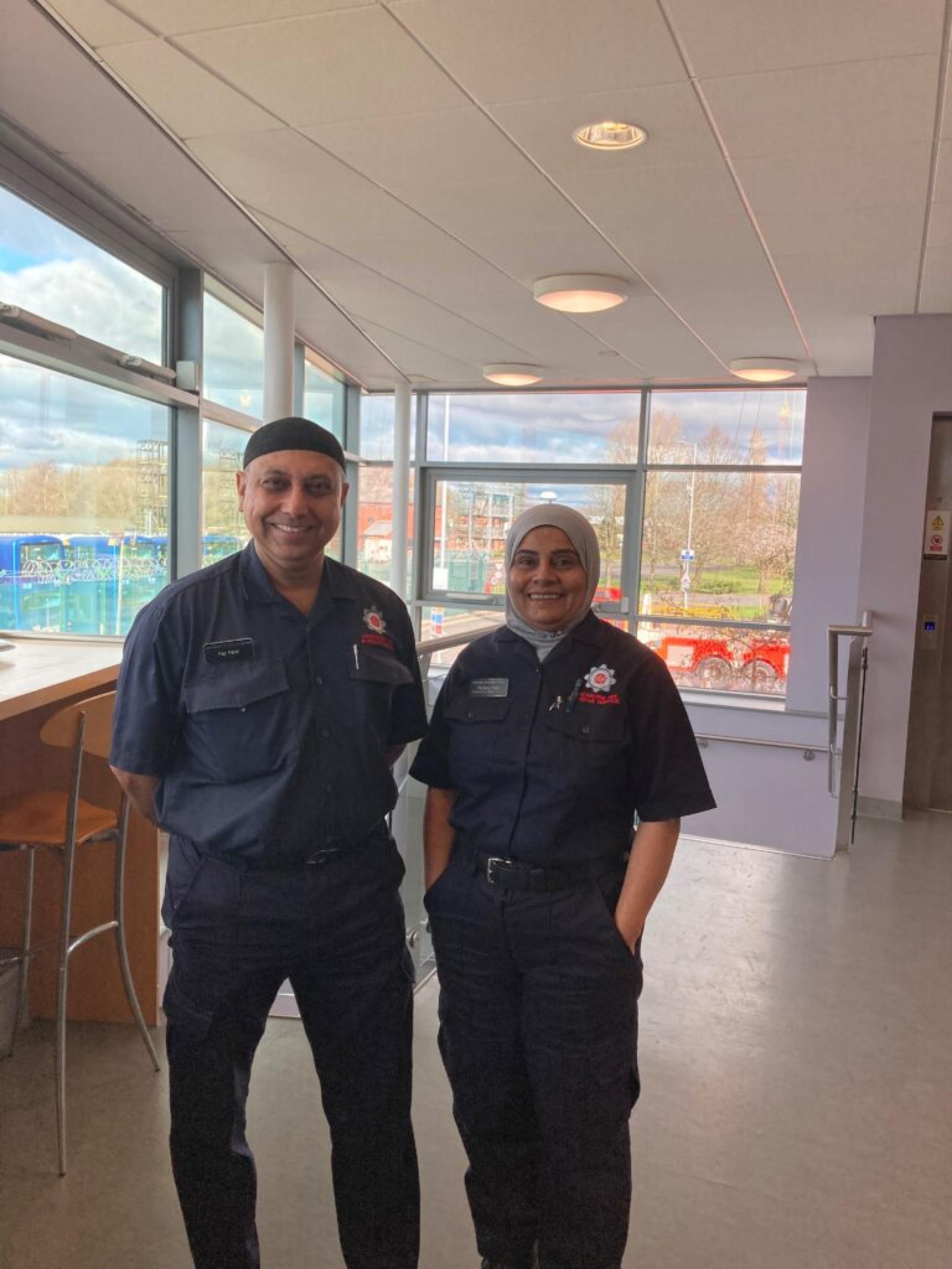 Faz & Farzana. Two officers from Lancashire Fire & Rescue