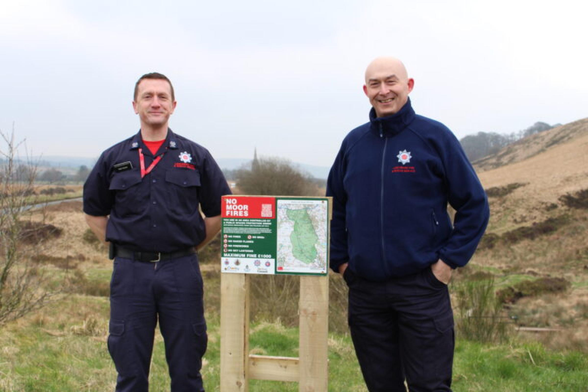 Area Manager Matt Hamer and Group Manager Liam Wilson