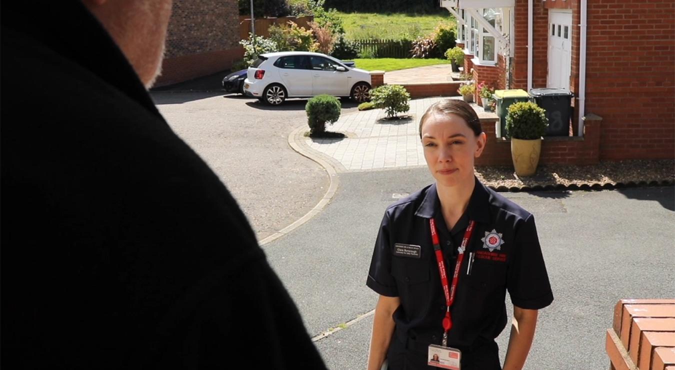 Home fire safety visit